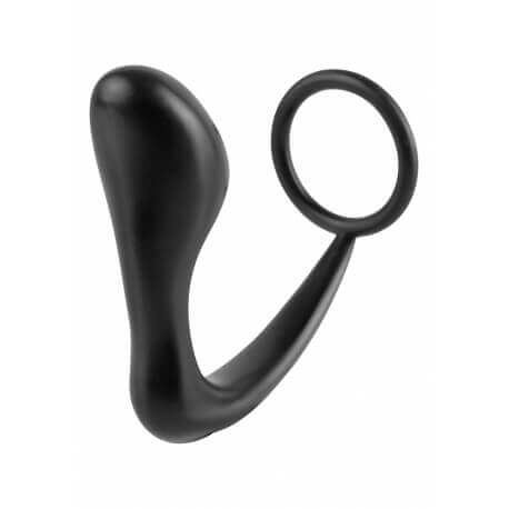 STIMOLATORE PROSTATA ASS-GASM COCKRING PLUG BLACK