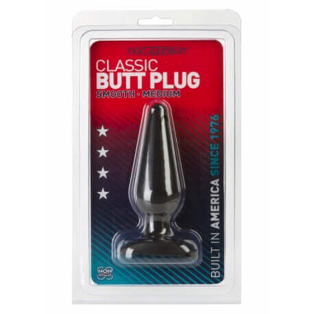 PLUG ANALE BLACK BUTT SMOOTH MEDIUM