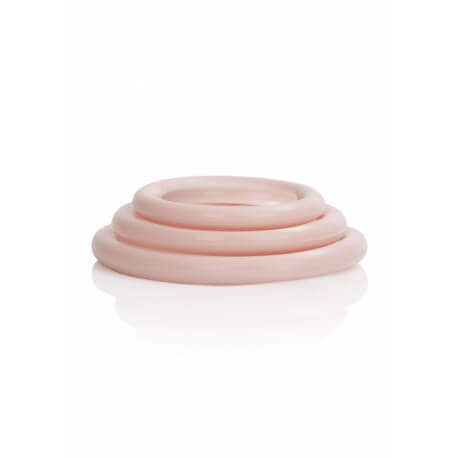 Three Rings Phallic Silicone Nero_Bianco-Meat