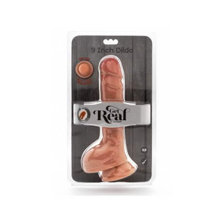 Realistic Dildo-Dual Density 9-Inch Balls