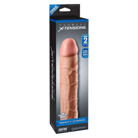 Mega Extension Penis Fantasy X-Tensions Colour Caramel Brown